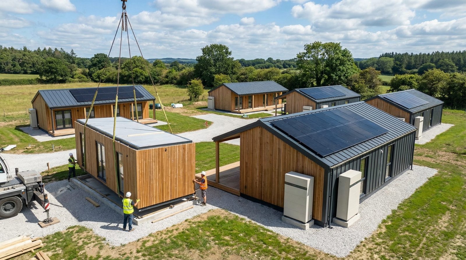 Modular housing + home energy standardization visual