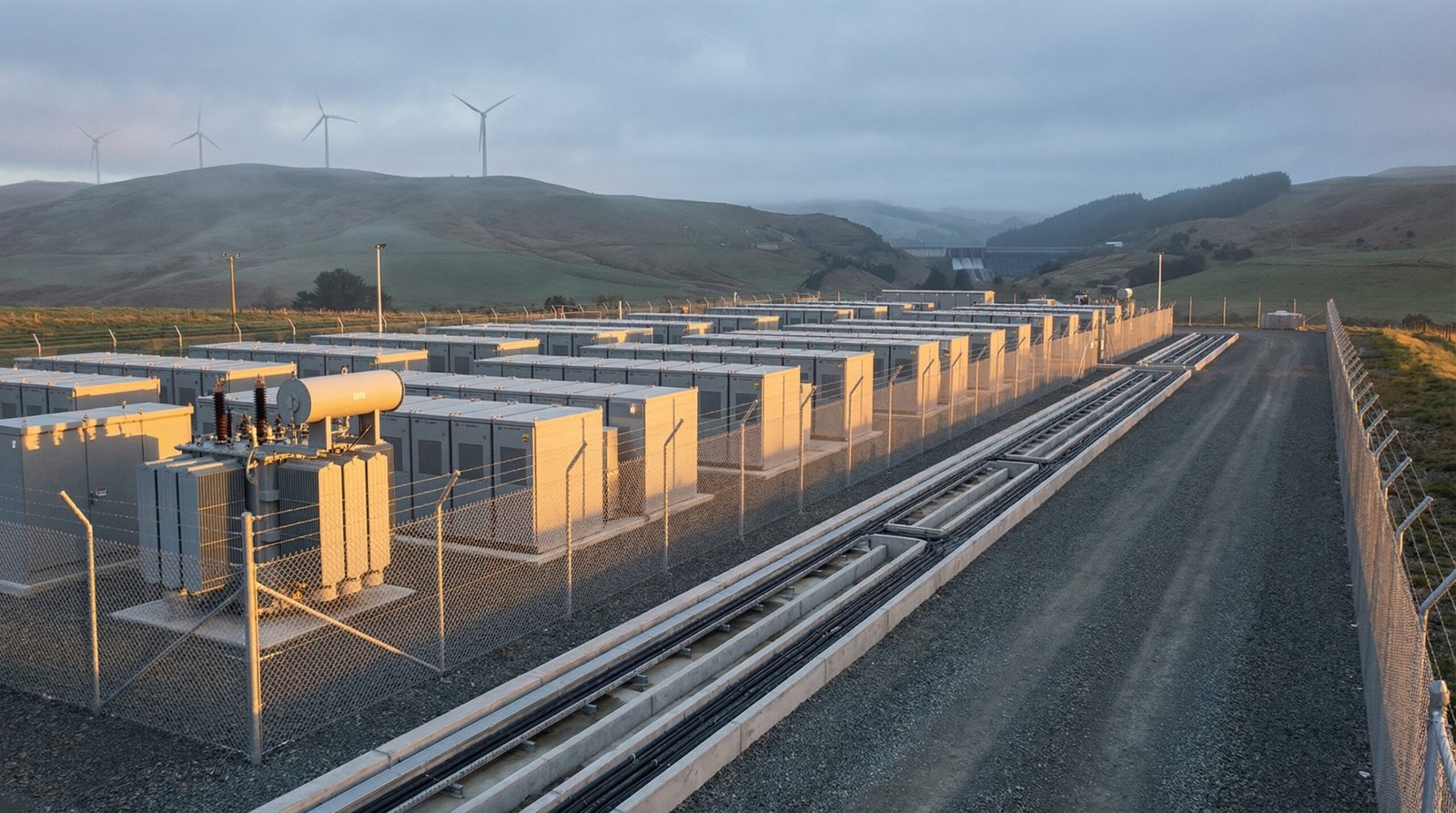 Grid-scale battery storage