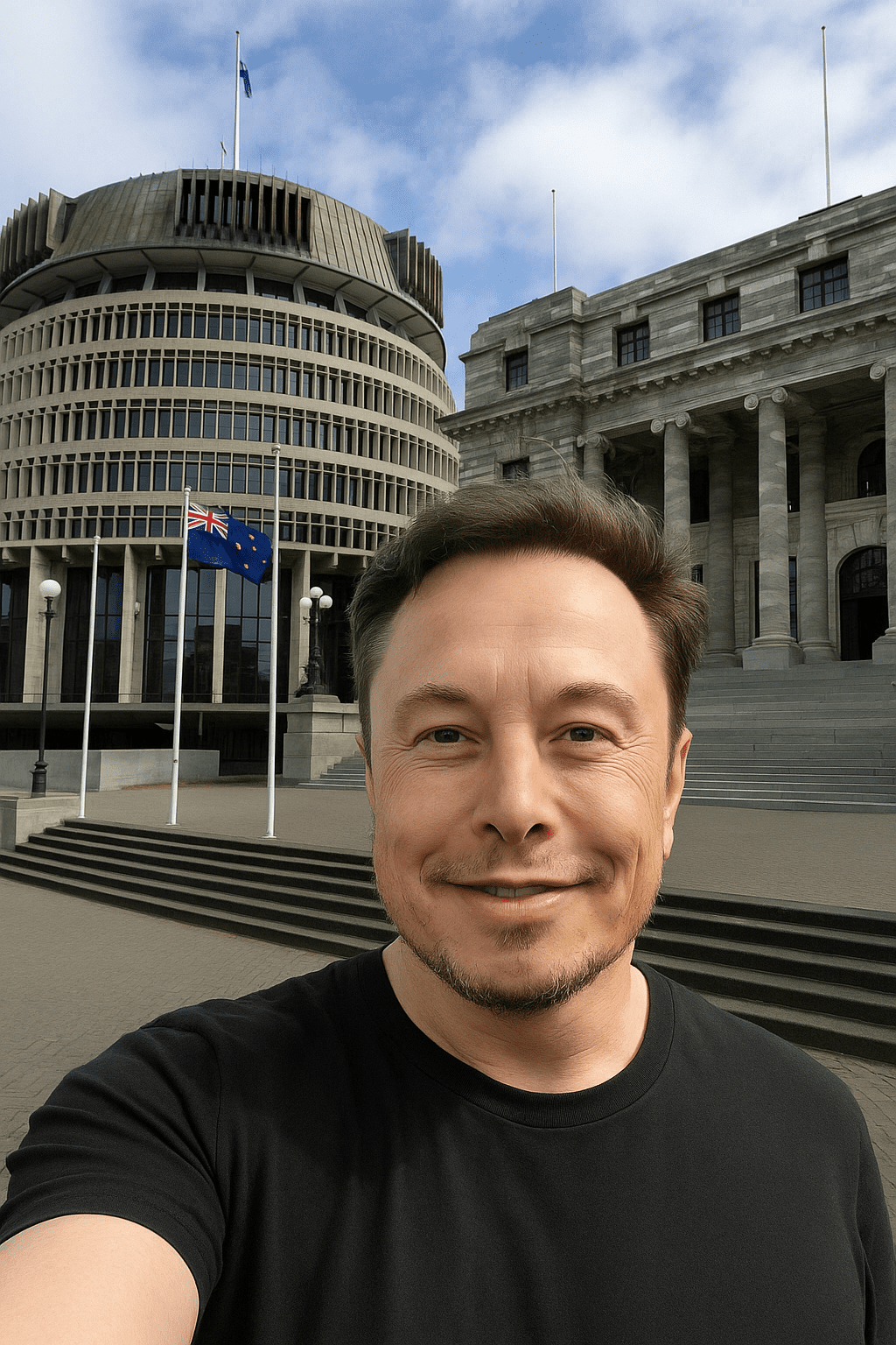 Elon Musk in NZ