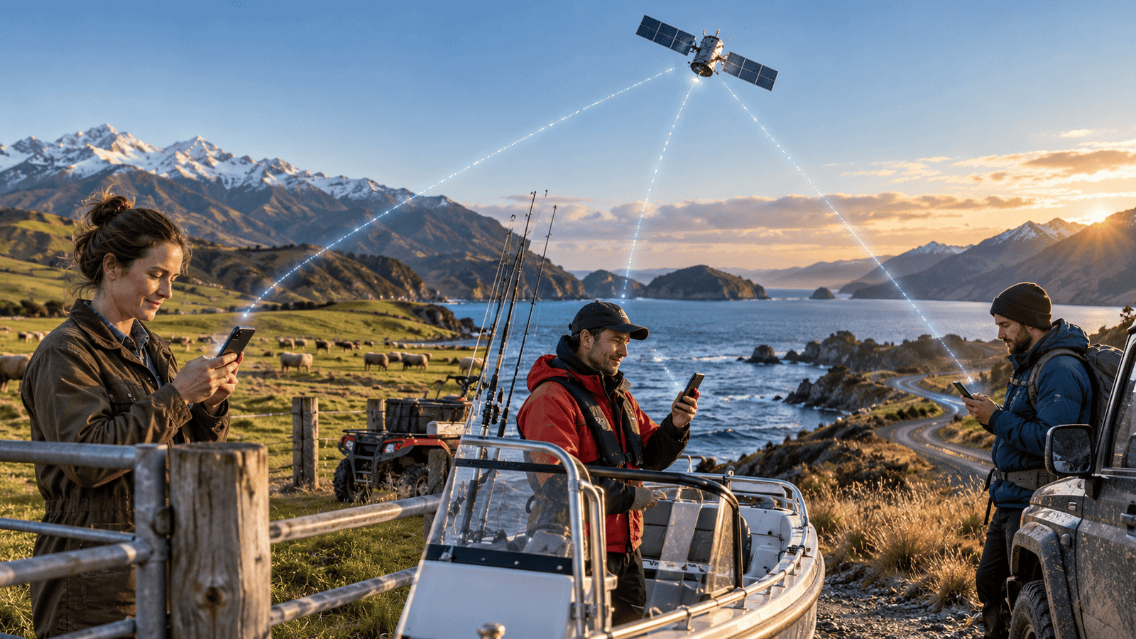 Rural and remote New Zealand users relying on direct-to-satellite mobile coverage